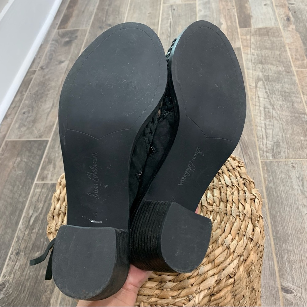 Sam Edelman Slingback Cooper Woven Leather Peeptoe Sandals - Picture 6 of 7
